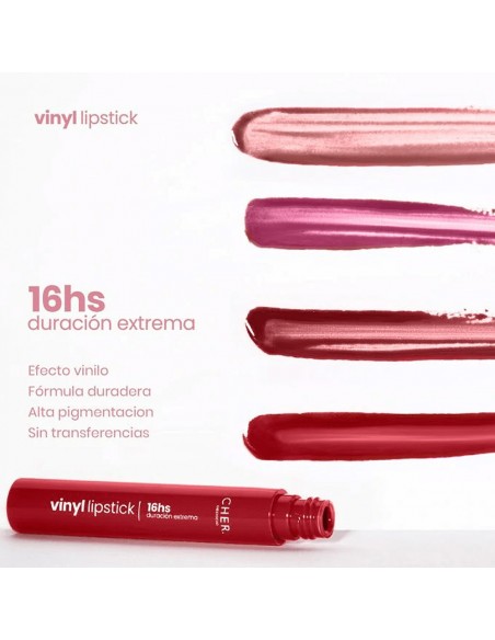Cher Dieciocho Makeup Vinyl Lipstick 3 Wild Rose